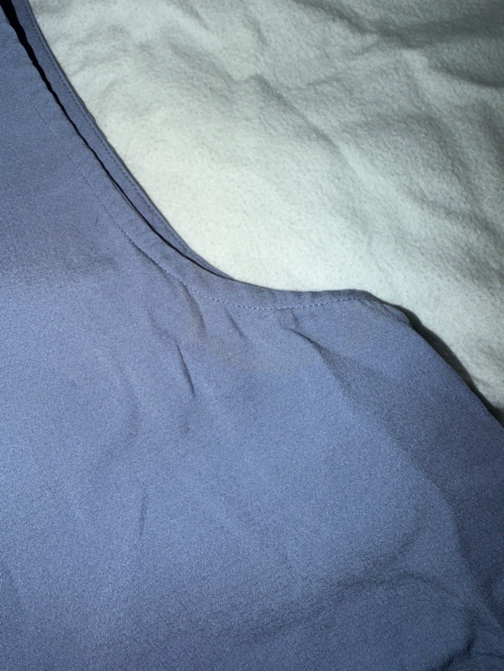 Two-Piece Eileen Fisher Cornflower Blue Skirt and Sleeveless Top Set - Picture 4 of 7
